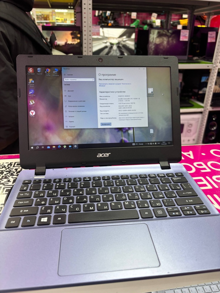 Нетбук Acer Celeron N2840 2|64