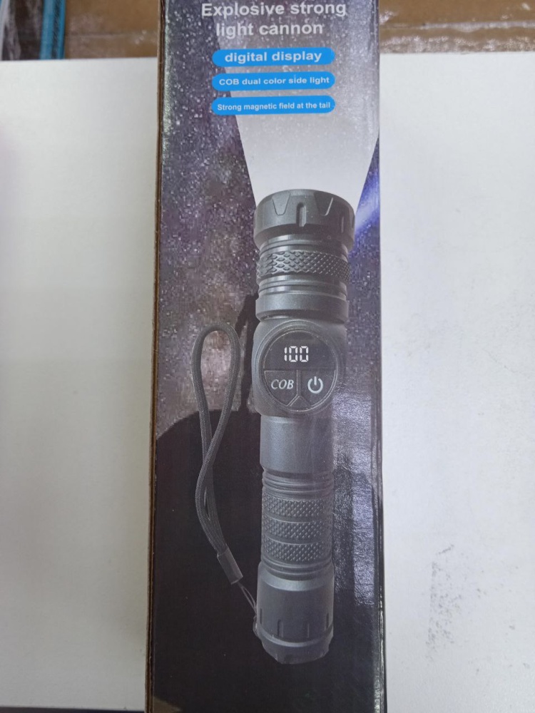 Фонарь мощный Лазерный, аккумулятор Type-C