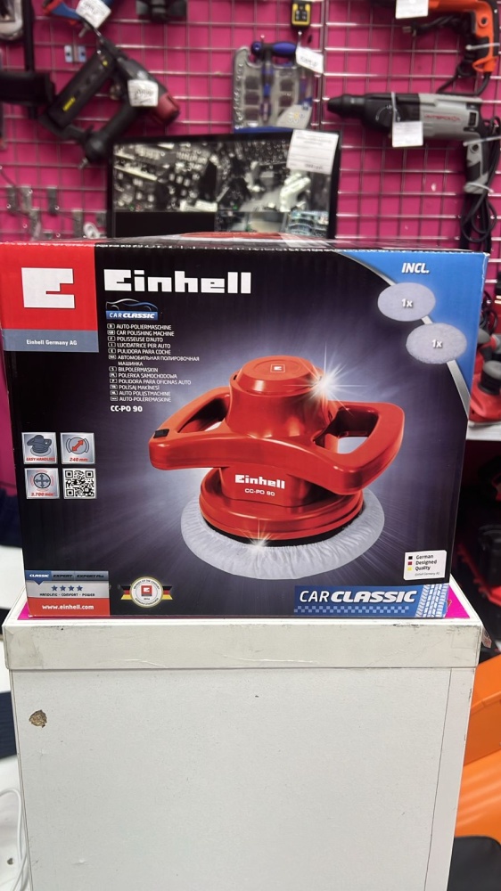 Полировочная машинка автомобильная Einhell