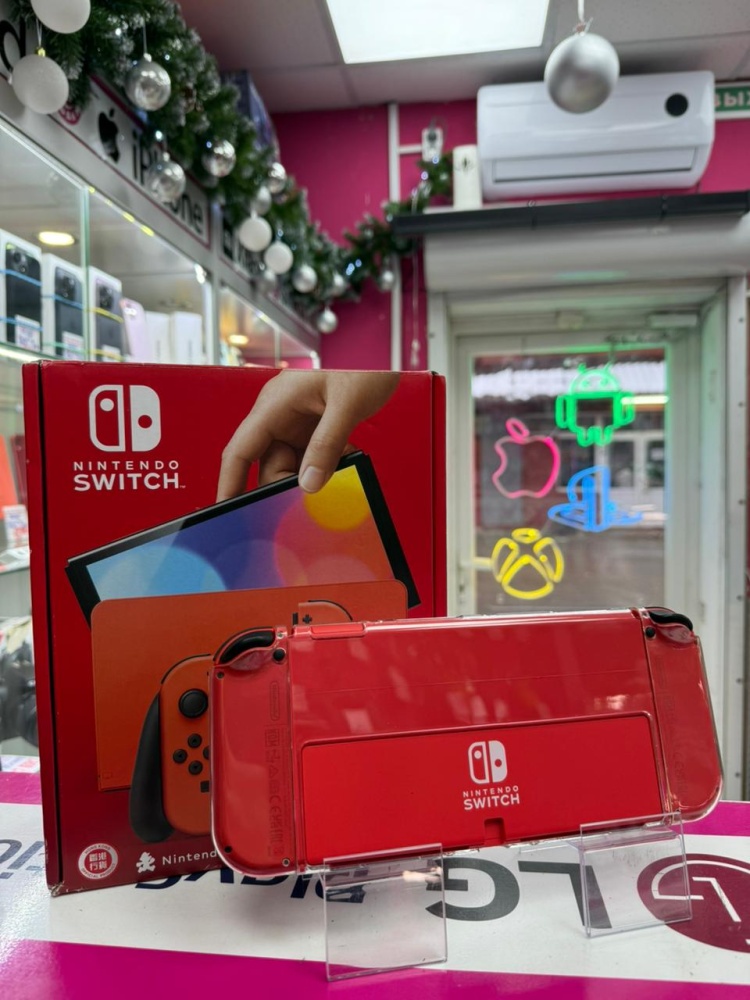 Игровая приставка Nintendo Switch OLED 64gb Mario Red Edition