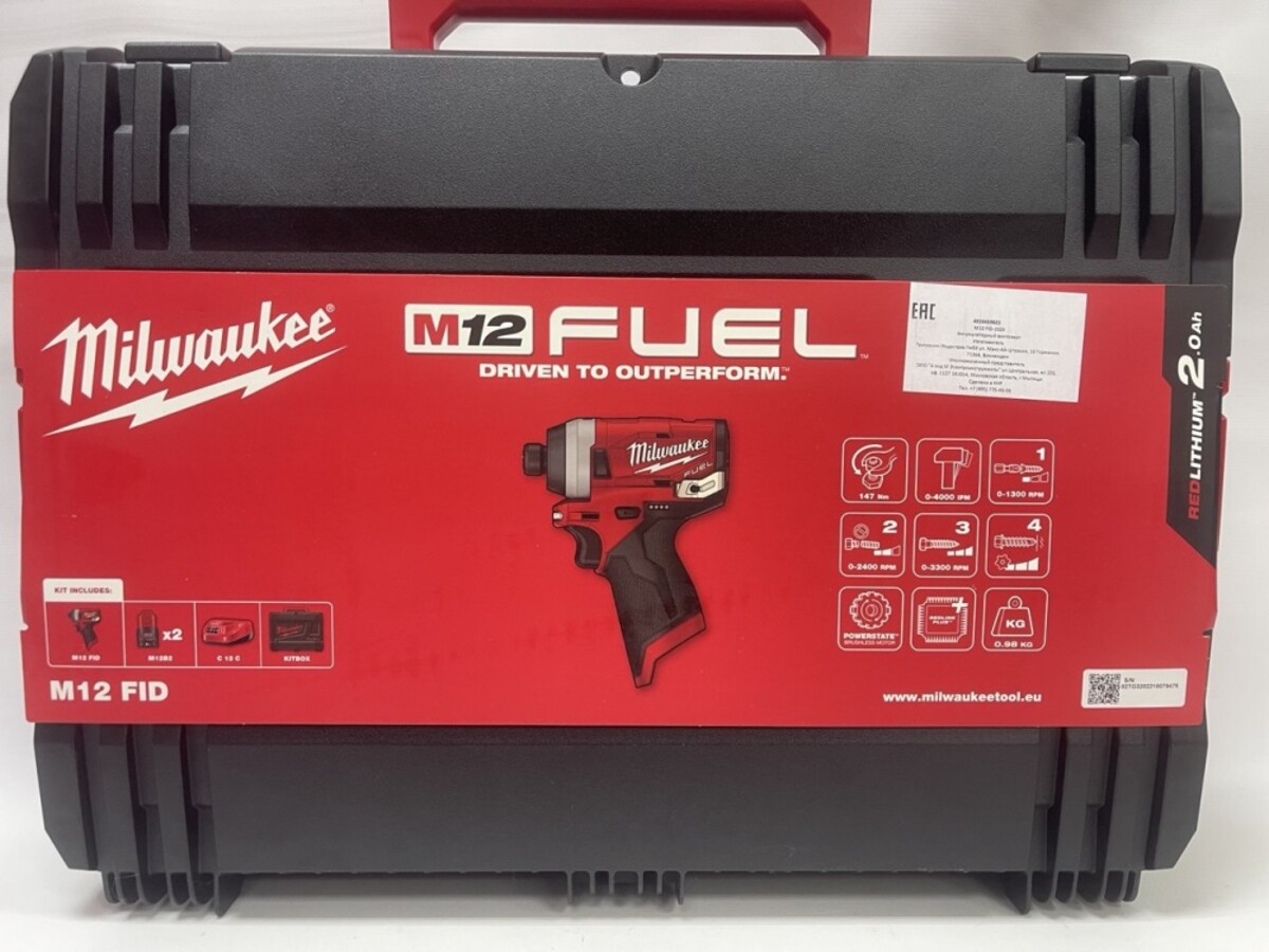 Шуруповерт Milwaukee M12FID-202X