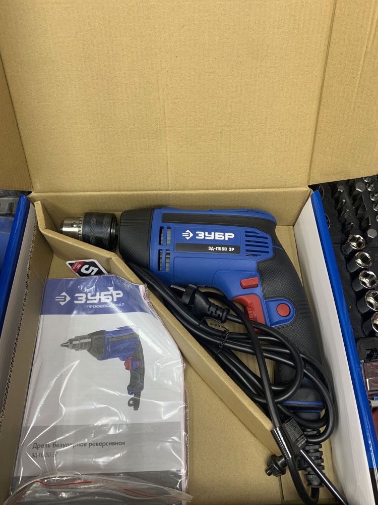 Дрель ЗУБР ЗД-П 550ЭР