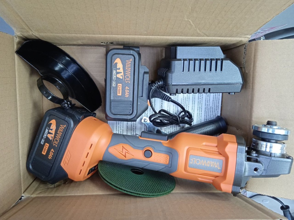 УШМ (Болгарка) аккумуляторная Warwolf