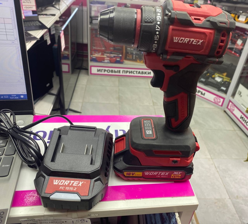 Дрель шуруповерт Wortex BD 2025
