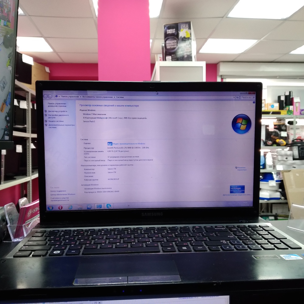 Ноутбук Samsung 2.0/2/4/500/1