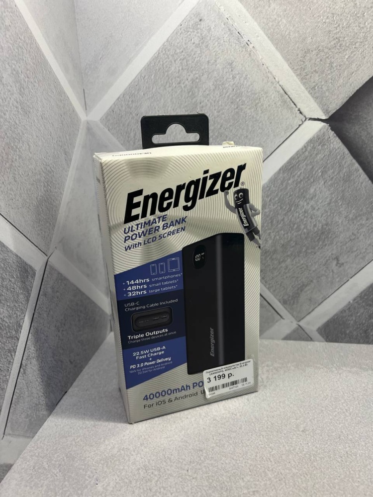 Powerbank внешний аккумулятор Energizer 4000mah