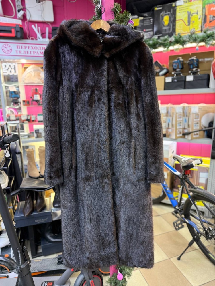 Шуба Норка коричневая