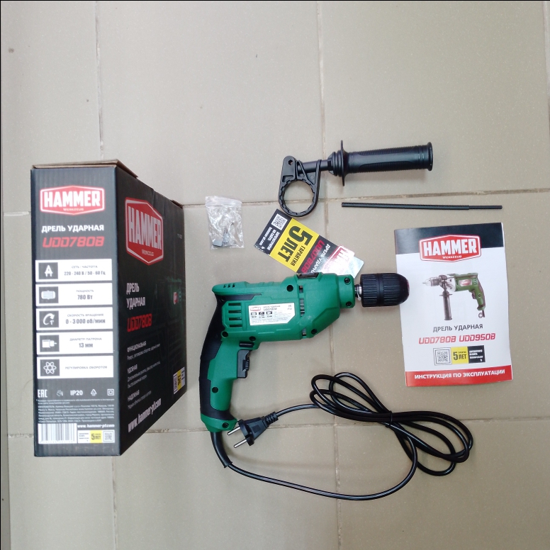 Дрель ударная Hammer UDD7808