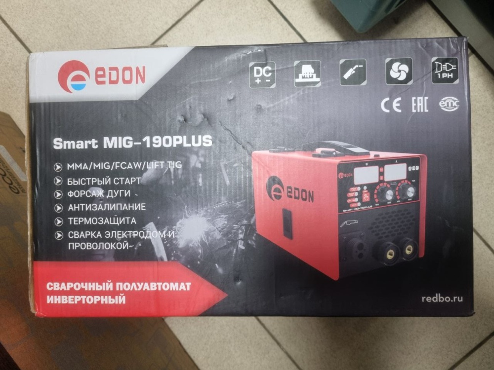 Сварочный аппарат EDON 8,4Квт 190А, газ/без газа