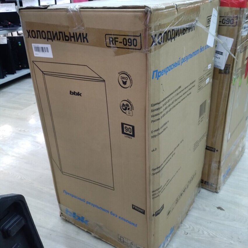 Холодильник bbk rf-090 белый 90л
